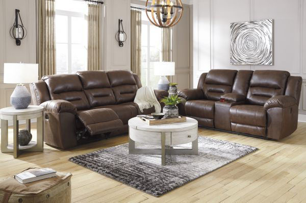 Picture of Stoneland - Chocolate Console Loveseat